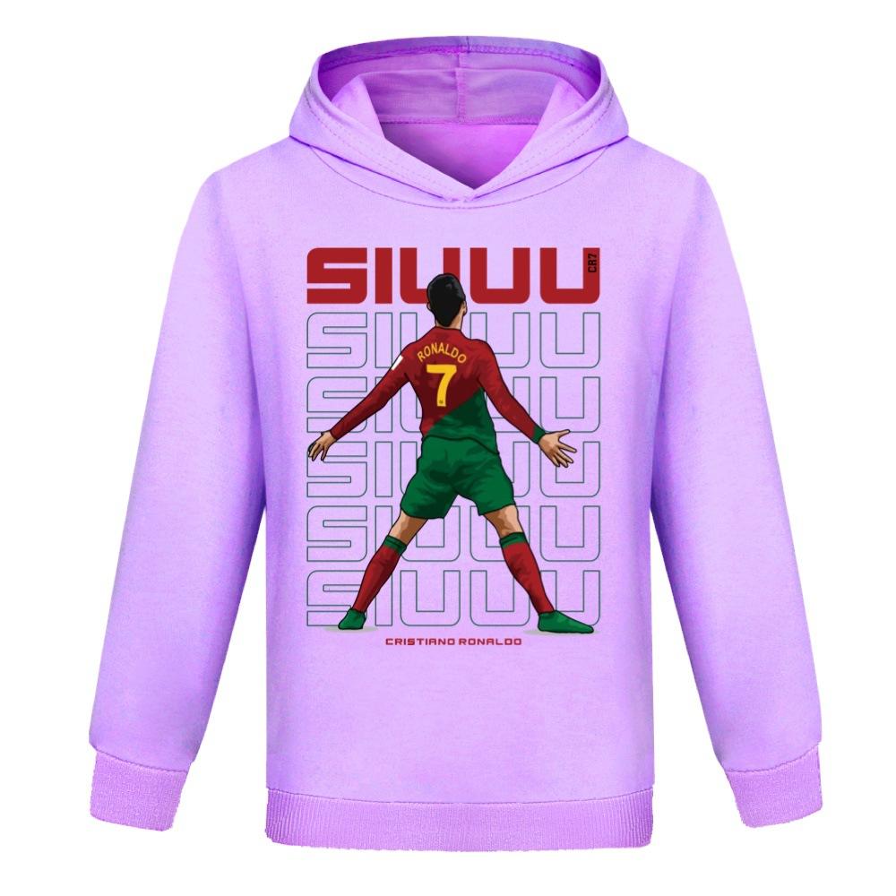 Modischer Kapuzenpullover mit Aufdruck und langen Ärmeln für Jungen und Mädchen