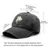 Little Daisy Print Snapback Baseball Cap, Flower Mesh Hat Washed Fit Curved Brim Summer Adjustable Baseball Hat
