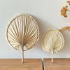 Lightweight Hand-woven Palm-Leaf Fan Anti-Mosquito Decorative Handheld Fans Cattail Fan Photo Prop