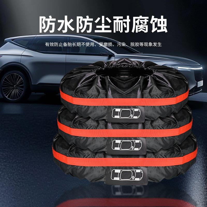 1Pc Car Spare Tire Cover All-inclusive Tire Cover Waterproof and Dustproof Oxford Cloth Spare Tire Cover Snow Tire Cover Protective Storage Cover