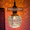 3D Fireworks LED Light Bulb E27 AC100-240V Glass Bulbs Retro Edison Lamp for Home Bedroom Party Decoration Light Bulb