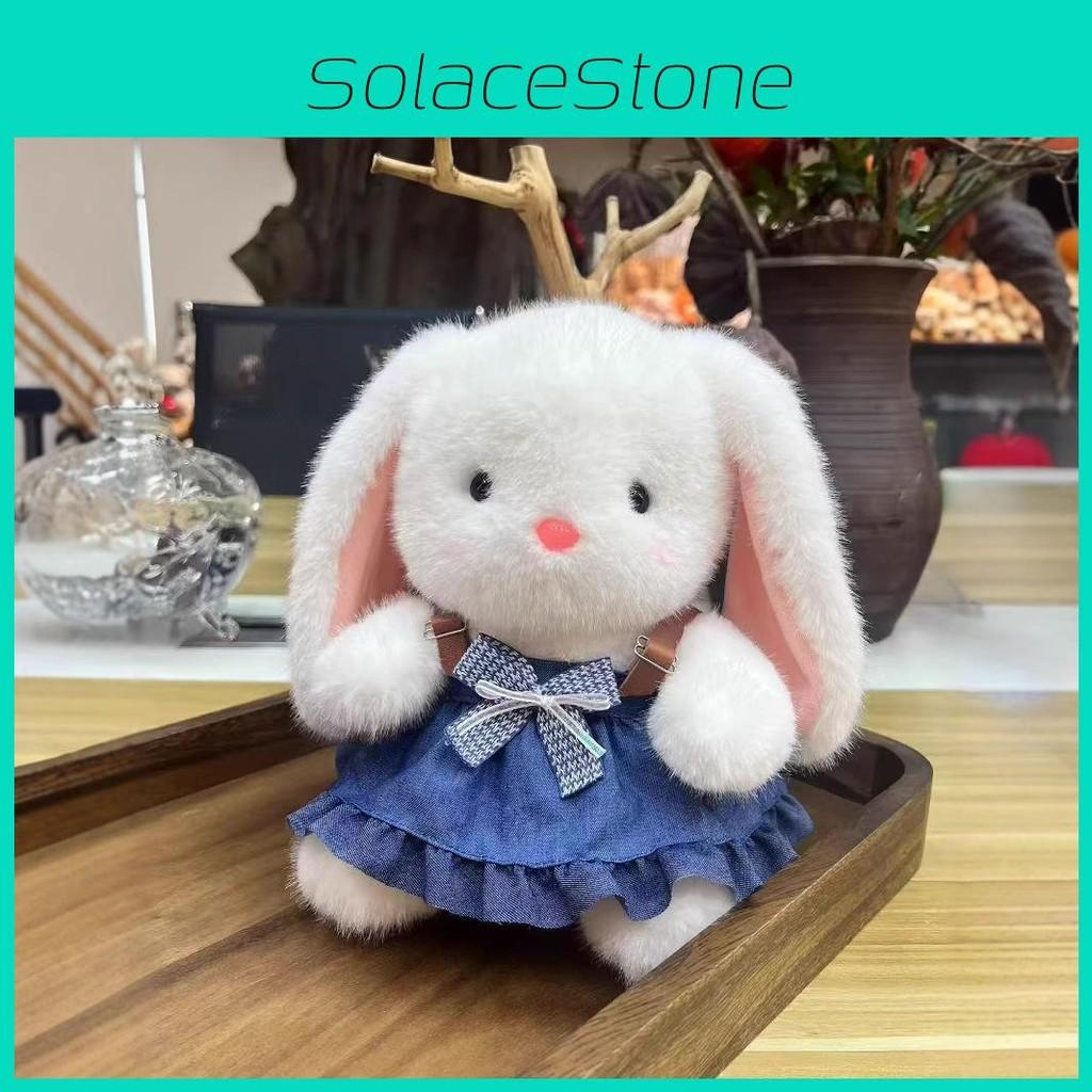 Skirt Strap Rabbit Plush Toy With Bowknot Doll Childrens Toy Holiday Gift