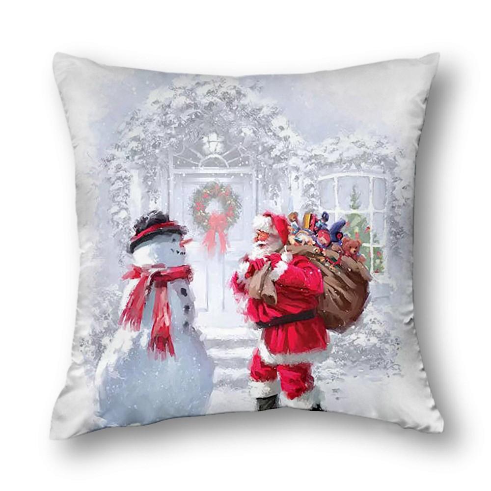 Christmas Decor Cushion Cover Sofa Decor Cushion Cover Bed Decor Pillow Cover Home Decor 40X40 45X45 50X50 60X60Cm