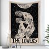 Tarot Card Psychedelic Scene Home Decoration Art Tapestry Hippie Bohemian Decoration Divination Wall Hanging Sheets