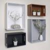 Caisse de Rangement - Creative Deco - 30x20x13cm - Bois Naturel - Blanc - Poignées