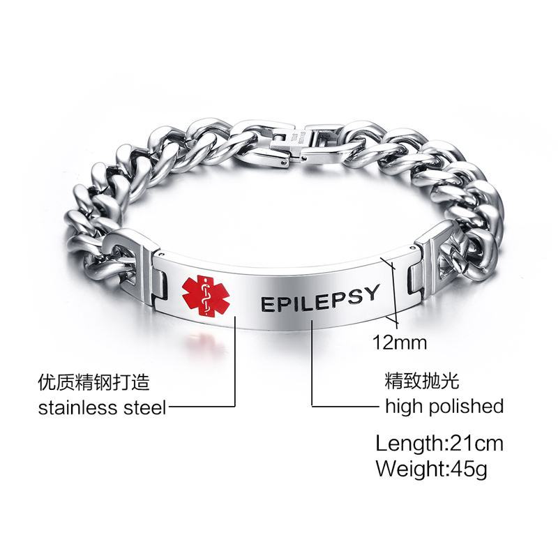 New Style Trendy Custom Stainless Steel Silver Plated Chain & Link Bracelet for Men's and Women's Anniversary Gift