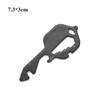 Stainless Steel Card Bottle Opener Multi-functional Portable Outdoor Camping Keychain Small Tool Household Combination Hardware