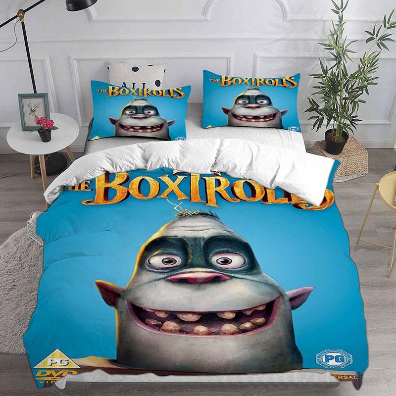 The Boxtrolls Bedding Sets Comforter Quilt Bed Cover Duvet Cover Pillow Case 2-3 Pieces Sets Bedroom Decoration Home Supplies