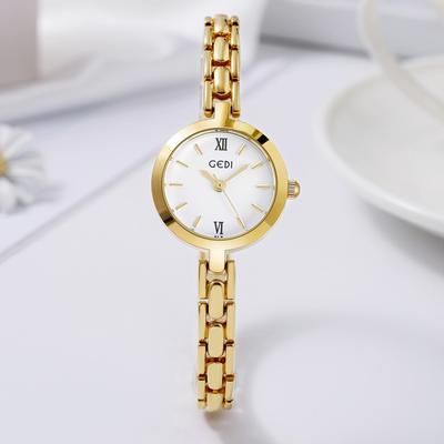 Exquisite Alloy Watch Women'S Simple Temperament Thin Belt Small High-End Quartz Watch