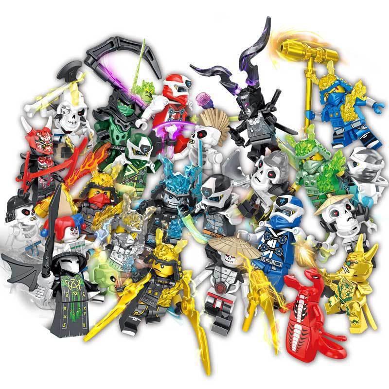 24pcs Skeleton Minifigure Building Block Toy Serpentine Army Figure Building Block Toy NO BOX
