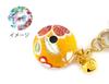 Hana Chirimen Kaleidoscope Japanese Pattern Chirimen Keychain with Bell Made in Japan Souvenir [ZOON] (Yamabuki)