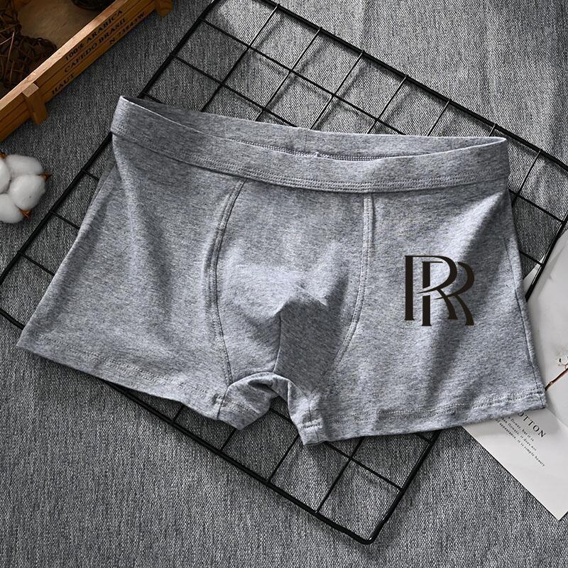 Men's Black Boxer Briefs - New 2025 Style, Loose Fit, Pure Cotton for Autumn/Winter