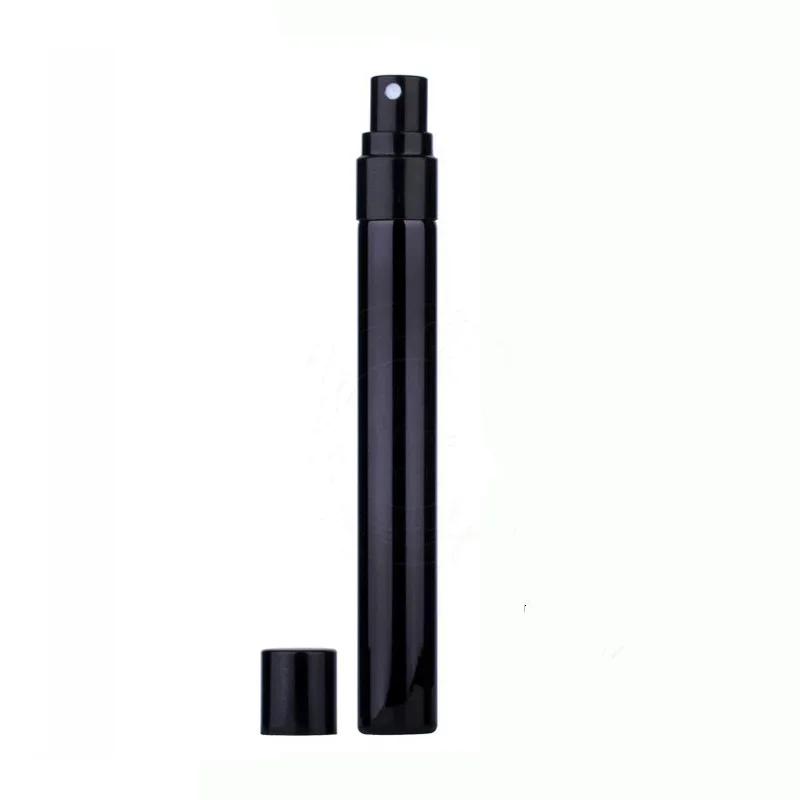 1pc 10ml Electroplated Perfume Bottle Glass Spray Atomizer Refillable Bottles Empty Cosmetics Bottle Mini Sample Test Tube