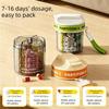 Large Compartments Rotatable Pill Dispenser 4 Grids Pill Storage Box Portable Pill Case  Travel