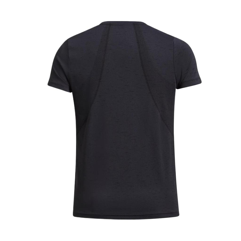 Under Armour Vanish Seamless Solid Loose Short Sleeve Moisture Wicking T-Shirt Women Tops Black 1384406-001