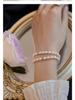 Natural Freshwater Pearl Bracelet: Strong Luster, Elastic, Vintage Style, Versatile & Elegant Design for Women