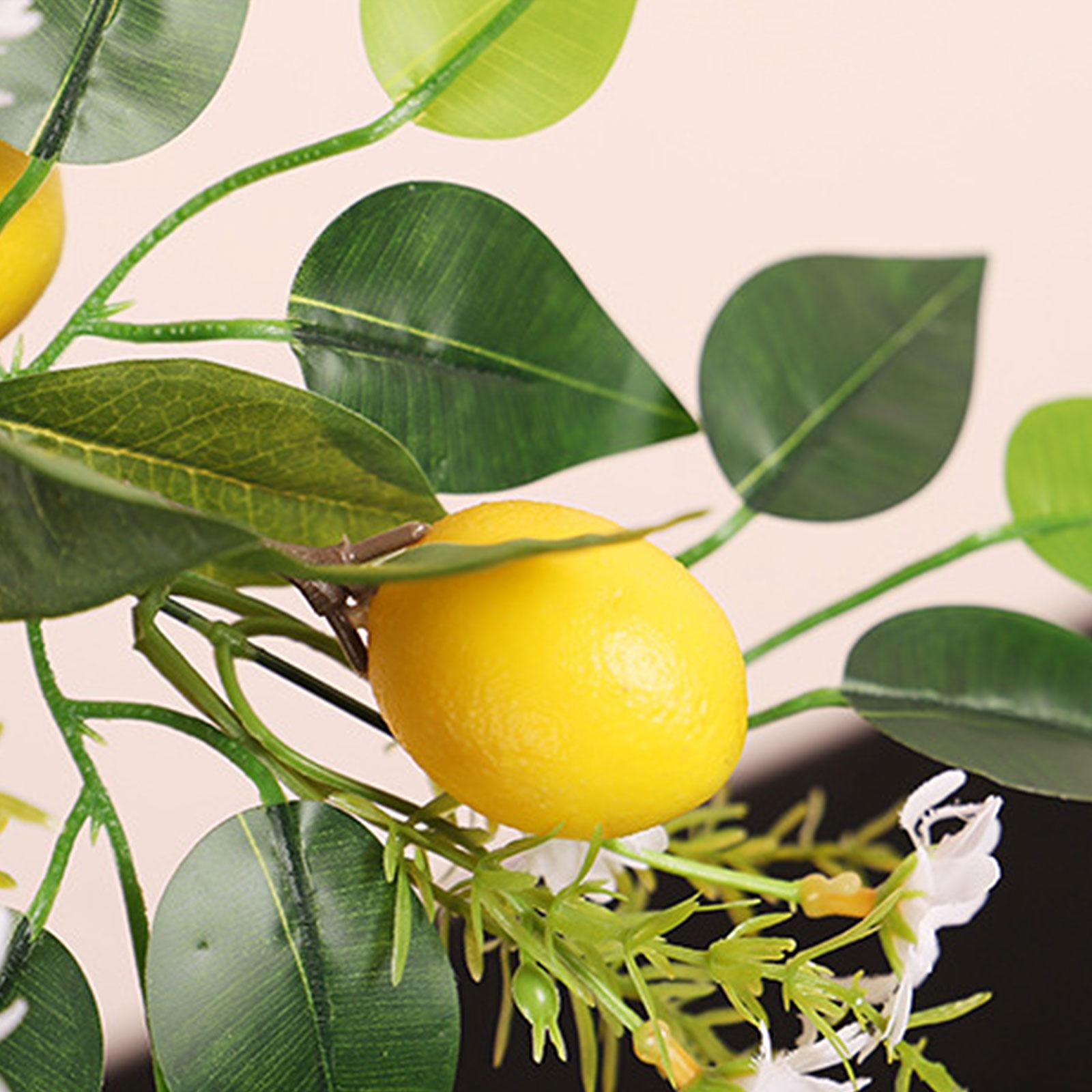 

Artificial Lemon Teardrop Wreath Wall Hanging Teardrop Lemon Fruit Wreath Artificial Lemon Swag for Home Type 2