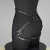 Women Sexy Thigh Garter Belt PU Leather Lingerie Bdms Bondage Lingerie Leg Harness Exotic Fetish Clothing Festival Rave Outfit