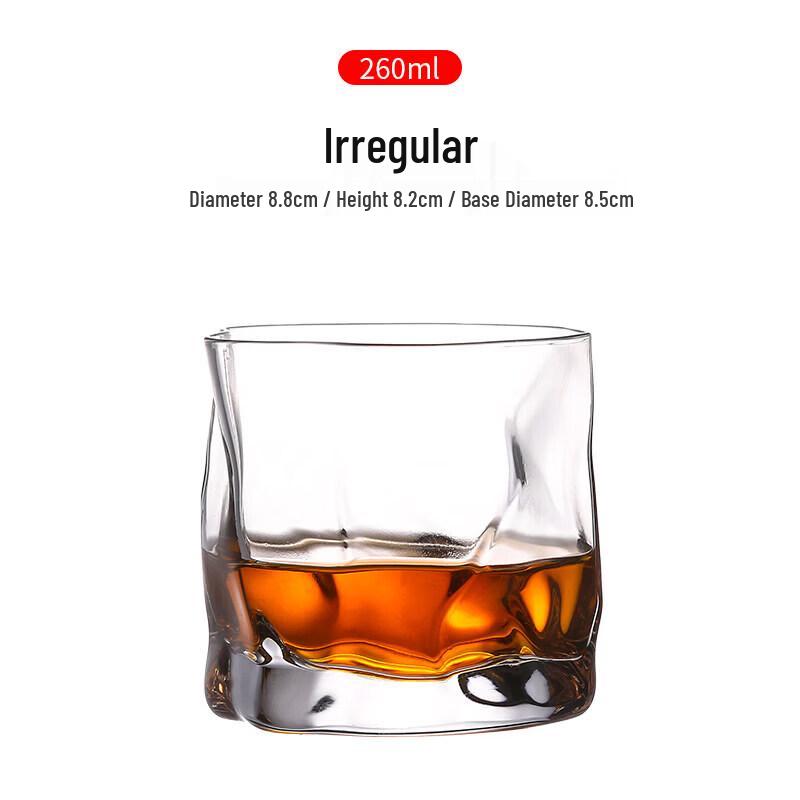 ZISIZ European Style Crystal Whiskey Glass