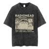 Rock Band Radiohead The Bends Vintage Washed Tshirt Unisex Women Fashion Hip Hop T Shirts Casual Tshirts Streetwear