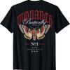 Back Print Streetwear Hip Hop Retro Vintage Moth Butterfly T-Shirt