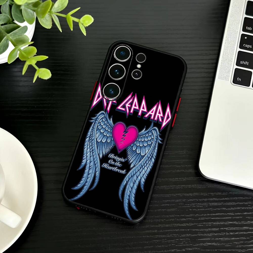 Hot Rock Band D-Def Leppard Phone Case For Samsung S26,S25,S24,S23,S22,S21,S20,S30,Ultra,Plus,Fe,Note,5G Black Cover