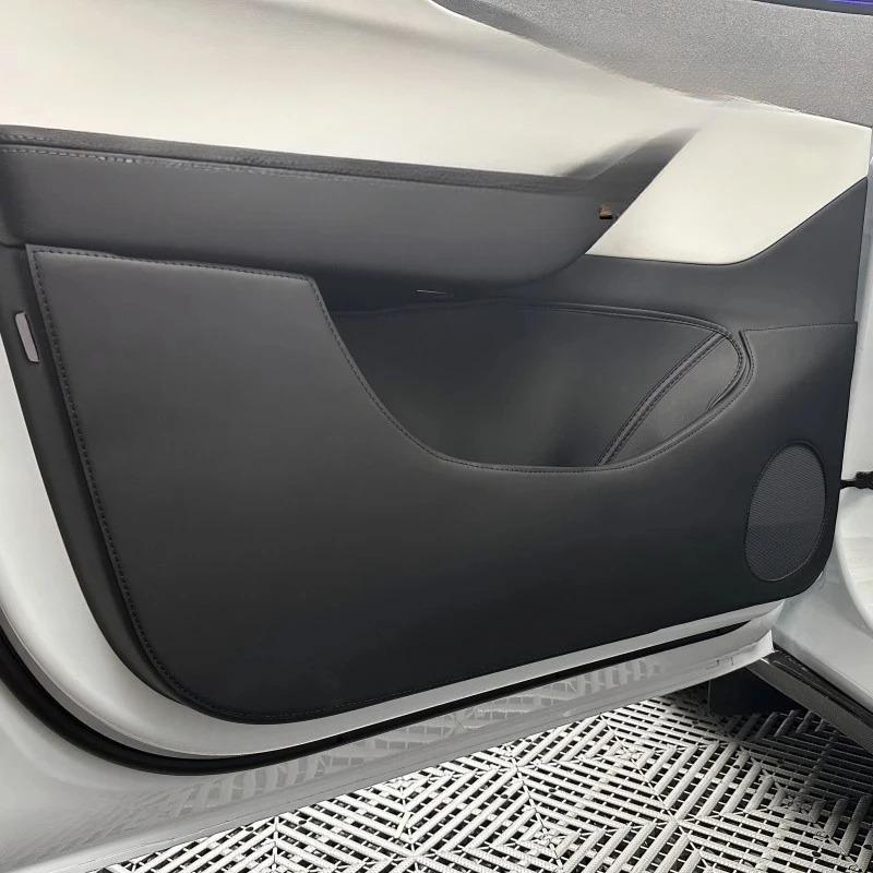 Car Door Anti Kick Pads for Tesla Model Y Juniper 2025 Door Anti-kick Sticker Soil-proof Mat Children's Kick Pad Car Accessories