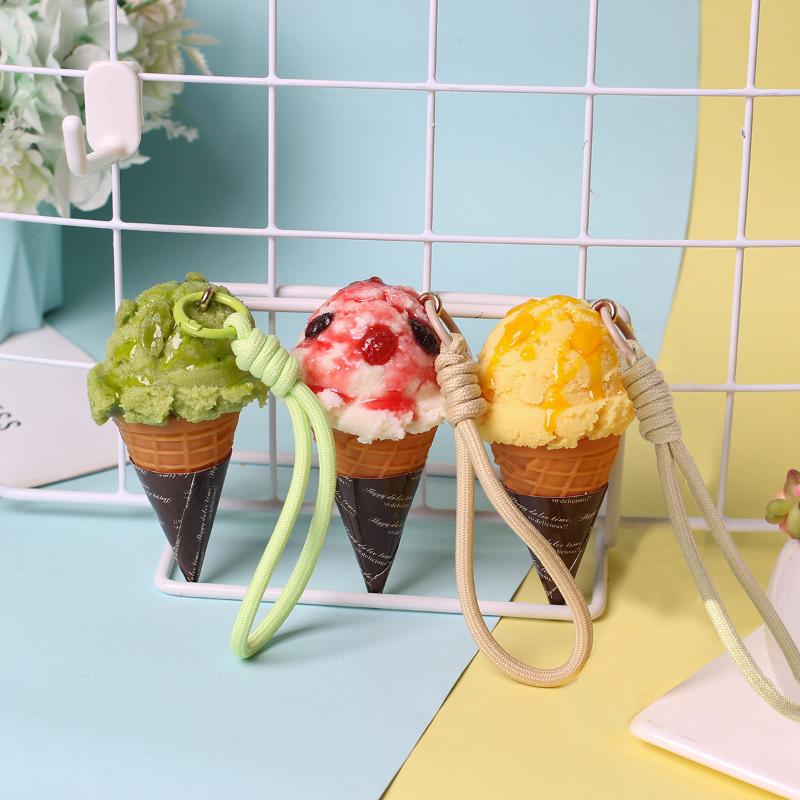 1 Pezzo Accessori Borsa Creativo Simulazione Modello Gelato Decorazione Auto Ciondolo Regali di Festa Regali per Feste