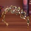 European Retro Crown Hair Accessories Alloy Diamond Bridal Crown Tiara Wedding Hair and Makeup Headband Accessories