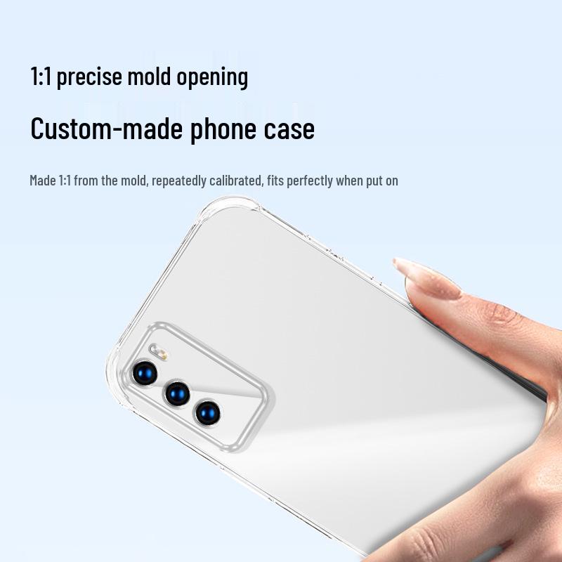 Clear TPU Drop-Proof Phone Case for Huawei P40/P40 Pro/P40 Pro+ with Airbag Corners - Minimalist Style.