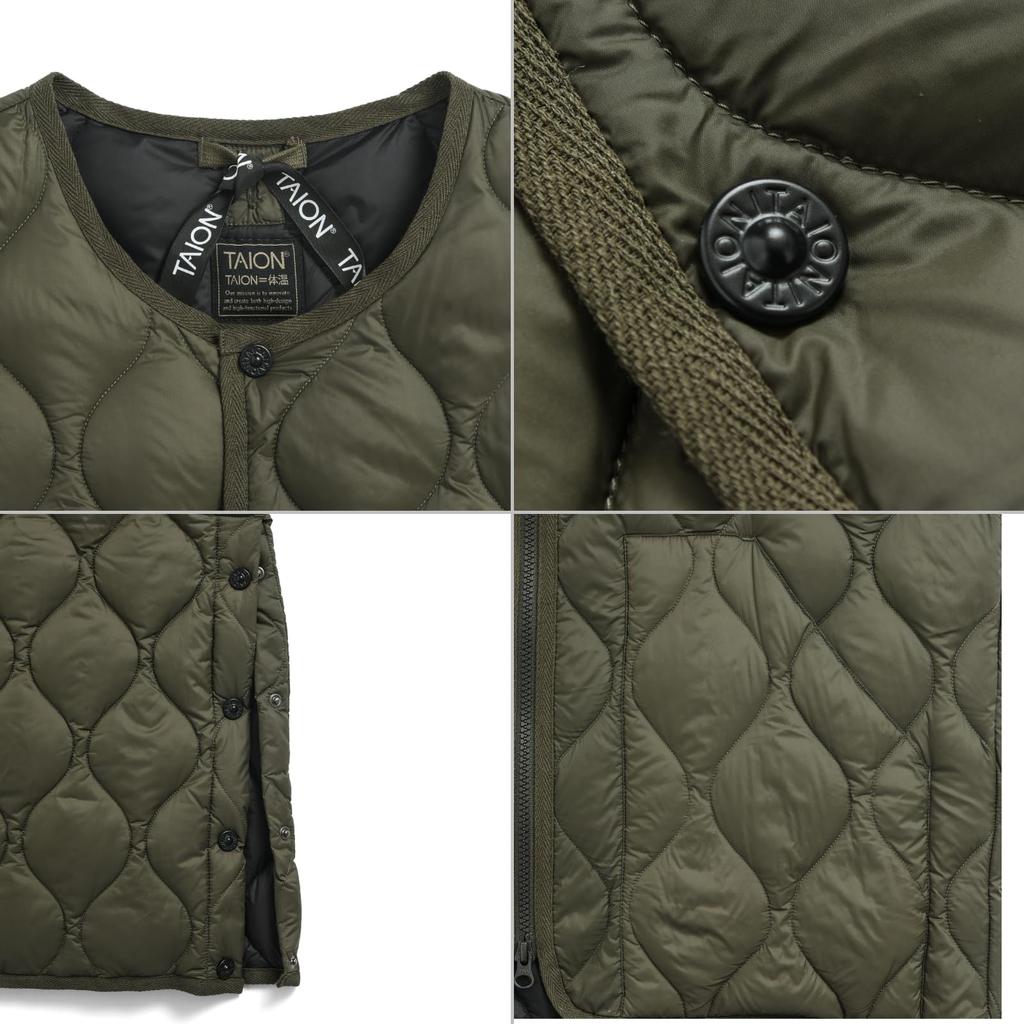 Taion Daunenweste Dunkles Salbeigrün 004ALSBML-1