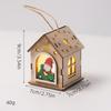 Christmas Luminous Wooden Cabin Ornament - Small House Tree Decoration
