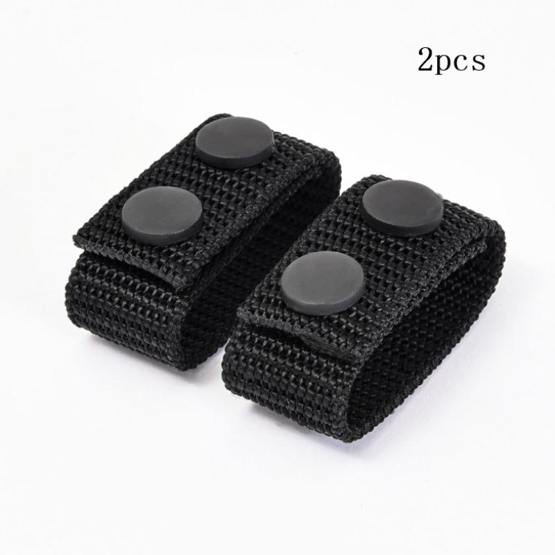 Multi Functional Tactical Belt Double Nylon Buckle Portable Belts Accessory Equipment Outdoor Sports Accessory Fixed Buckle 2pcs чёрный