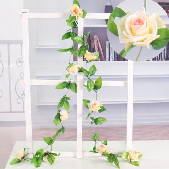 2,35 m umělý květinový listový ratan vinná zahrada park klimatizační trubka