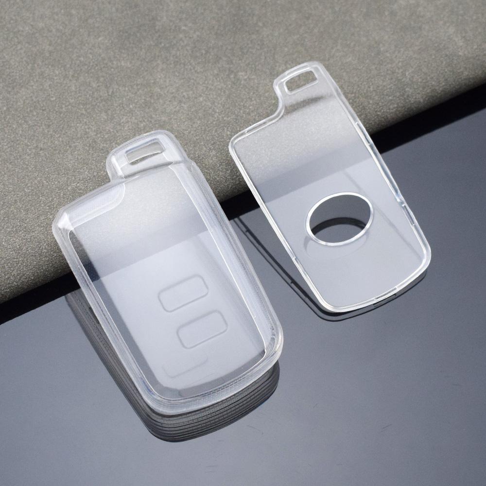 Transparent Car Remote Key Case Cover Shell for Toyota Corolla Camry RAV4 Highlander Auris CHR Avalon Land Cruiser Protected Fob Bag