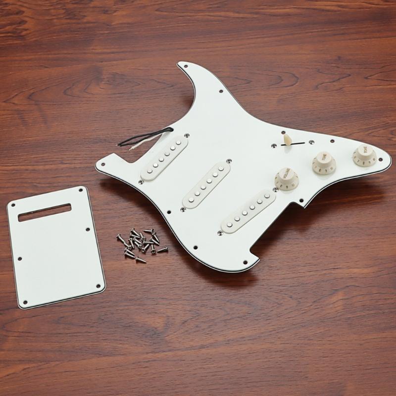 Prewired Pickups Set Loaded Pickguard Pickups Guitar Alnico 5 Pickups SSS Single Coil Pickups Cover Set Loaded Humbucker