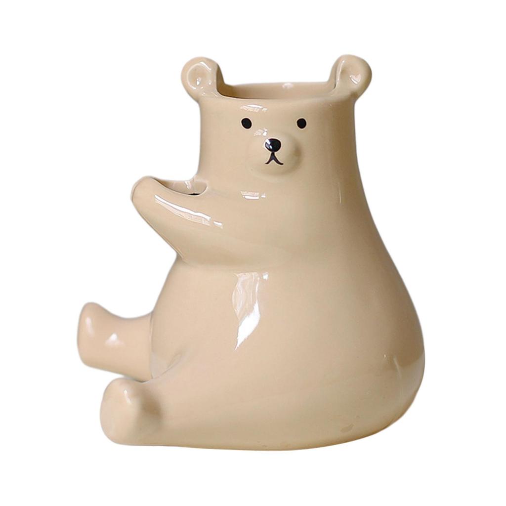 Porcelain Balcony Flower Pot Cartoon Planter Sculpture Desk Artwork Plant Holder Desk Ornament for Dining Table Versatile