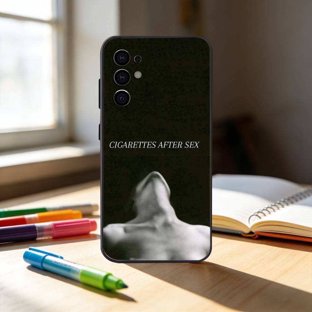 c-Cigarettes A-After Sex Band Phone Case For Samsung S25,S24,S21,S22,S23,S30,Ultra,S20,Plus,Fe,Note,10,9,5G Black Cover