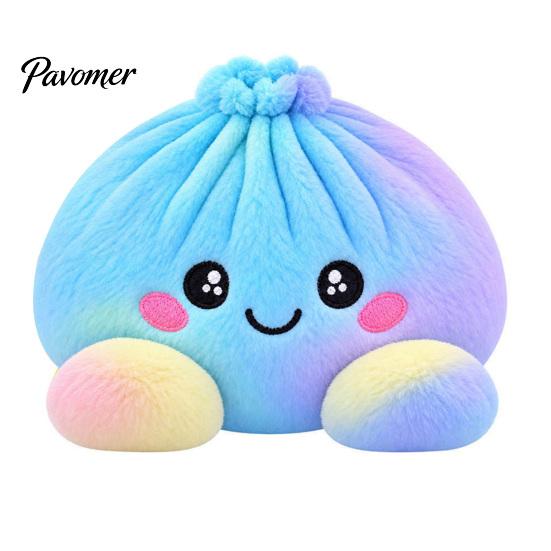 Stress Relief Squeeze Toy Giant Dumpling Pillow, Cute Plush Stuffed Steamed Bun Toy, Kawaii Doll Slow Rebound Soft Stretch Decompression Fidget