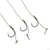 3 Pieces Ready Tied Carp Fishing Tackle, Nylon Braided Line With Barbs