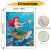 Disney Digital Oil Painting Art Kit Mermaid Sea Turtle Ocean Handmade Coloring Painting Home Decor