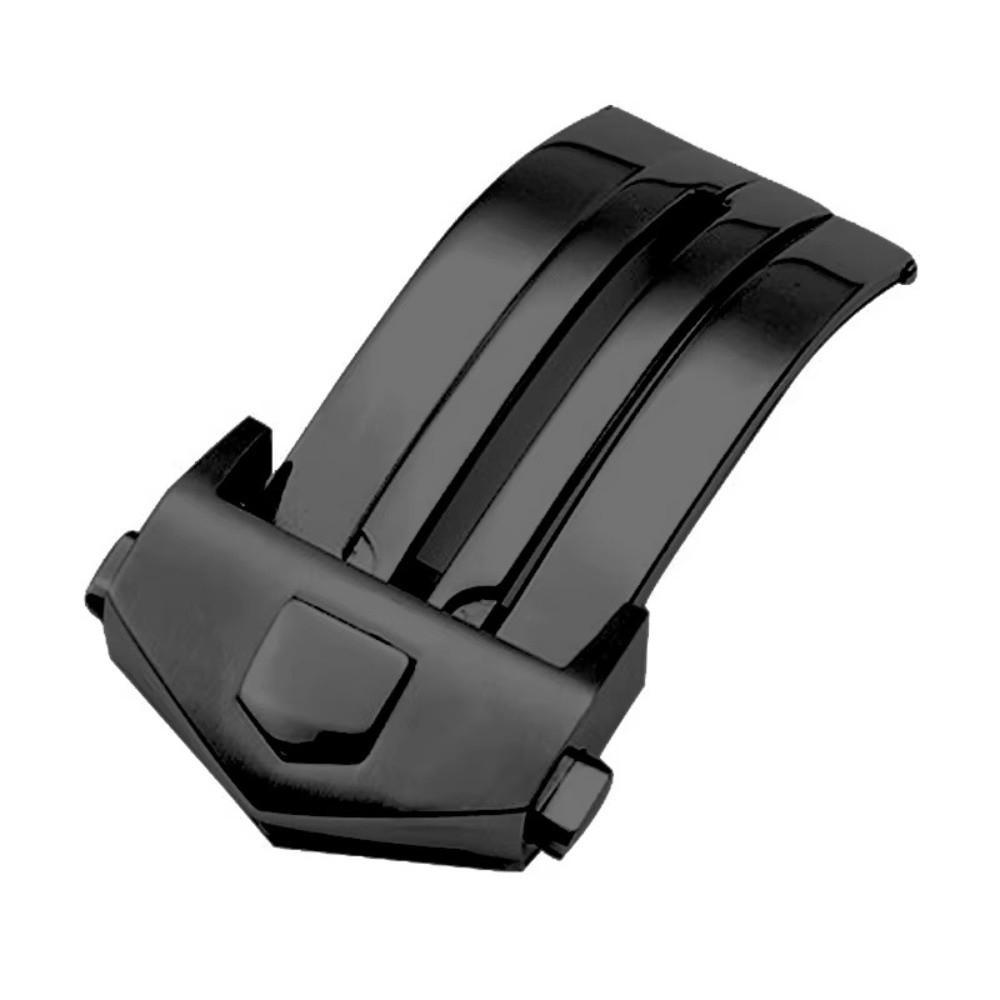 Faltbare Uhrenschließe Edelstahl Uhrenarmband Schließe Doppeldruckknopfschließe Für Leder Silikonband