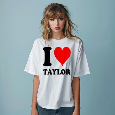 I Love Taylor Eras Tour T-Shirt UK Concert Unisex Ladies Oversized Shirt Top