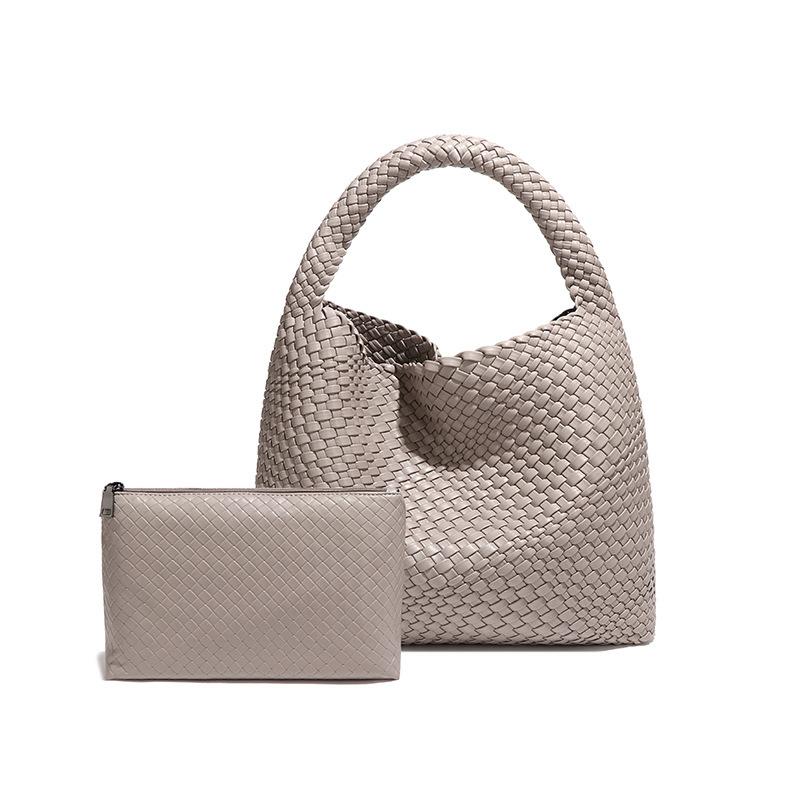 Hand-woven Women's Bags, Daily Casual Shoulder Bags, Large-capacity Underarm Bags, Bucket Bags.