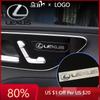 2026 Autocollants Intérieurs Chauds Emblème Métallique 3D Autocollant Décoration Intérieure de Voiture Autocollants de Style Pour LS LC RZ IS350 ES300 GS350 C