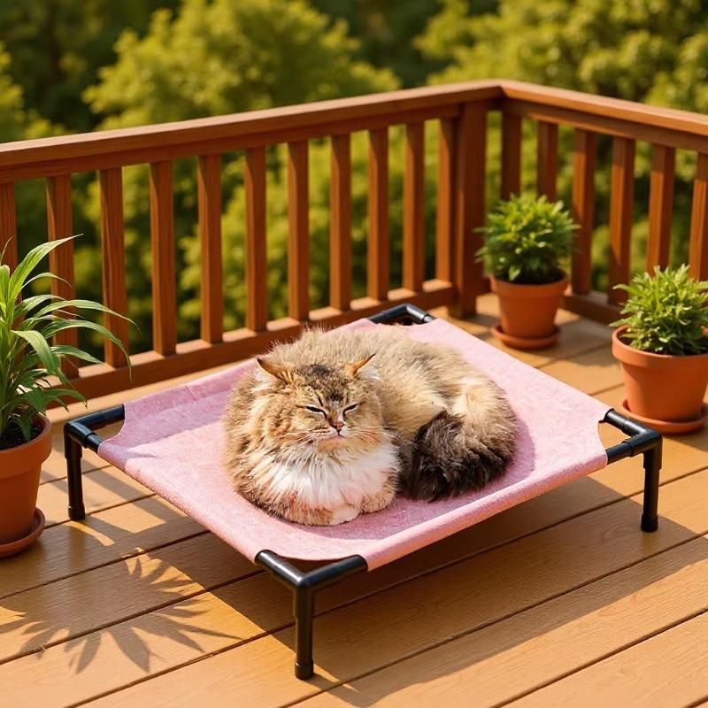 Universal All-Season Cat Camp Bed: Moisture-Proof, Detachable, Washable, Free Shipping