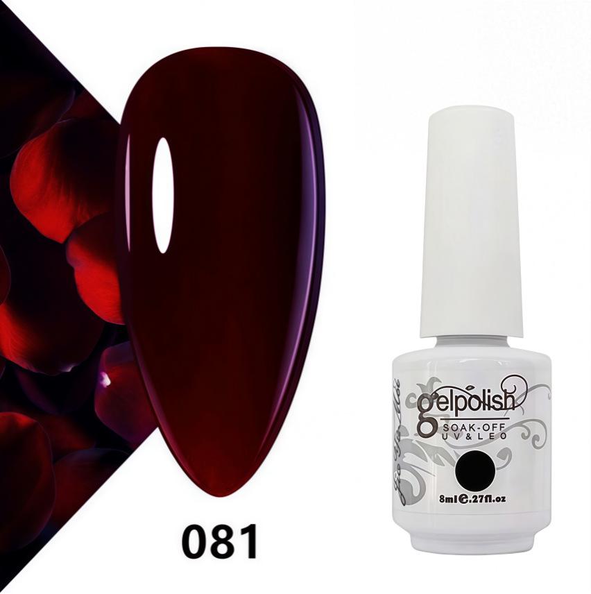 Amber Gel Polish Set: Gel Polish Manicure Kit with Whitening, Base Coat, and Sealer.