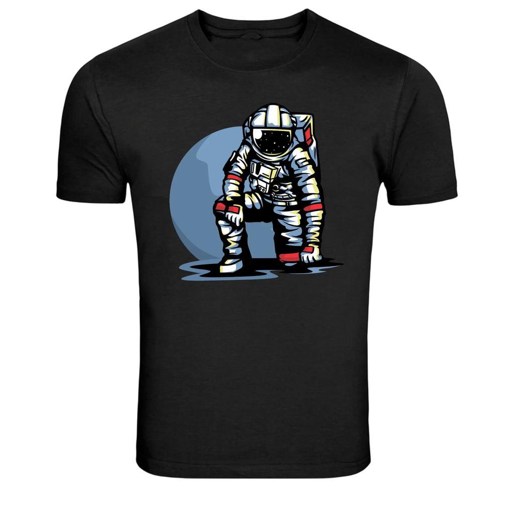 Astronaut Space Explorer Moon Graphic T-Shirt