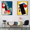 Retro Bauhaus Colorful Geometric Pattern Canvas Poster Abstract Artwork Design Wall Art Pictures Living Room Home Decor Painting