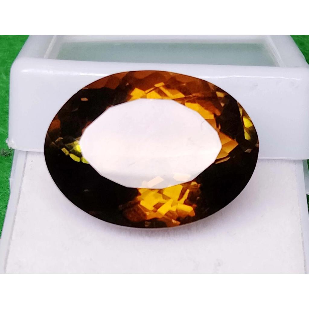 16-17 Ct Natural Bi-Color Tourmaline Oval Cut Stunning Certified Loose Gemstone